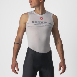 Castelli ACTIVE COOLING SLEEVELESS Basislaag Heren Zilver Grijs | MEC123508