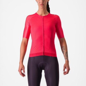 Castelli AERO PRO 7.0 W Jersey Dames Rood | GYE854193