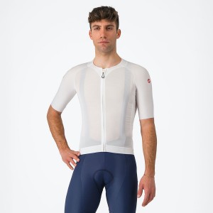 Castelli AERO RACE 7.0 Jersey Heren Wit | LND796401