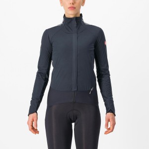 Castelli ALPHA DOPPIO ROS W Jassen Dames Zwart Zilver Donker | YGV587963