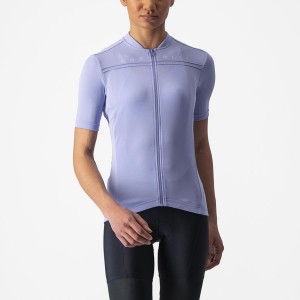 Castelli ANIMA 4 Jersey Dames Paars Wit | AKH463729