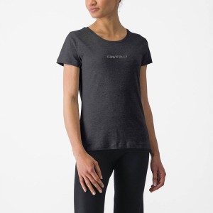 Castelli CASTELLI CLASSICO W TEE Casual Dames Zwart | DTE174683