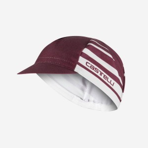 Castelli CLASSICO Pet Heren Diepbordeaux Zilver | ZFN479012