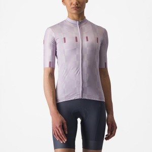 Castelli DIMENSIONE Jersey Dames Paars Wit Dieppaars | JBA792410