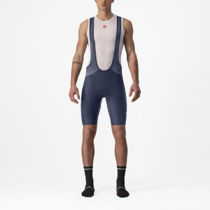 Castelli ENDURANCE 3 Korte Broek Met Slabbetje Heren Blauw | EPM943217