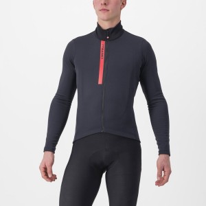 Castelli ENTRATA THERMAL Jersey Heren Zwart Rood | URB072618