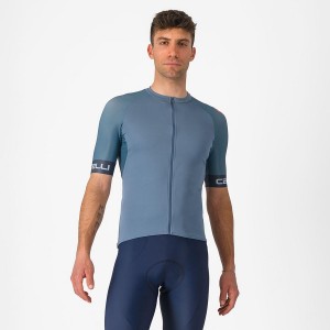 Castelli ENTRATA VI Jersey Heren Lichtgrijs Blauw Donkergrijs | TQM086947