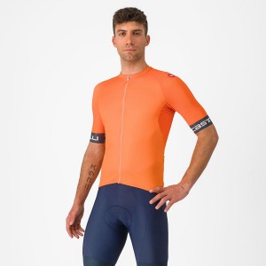 Castelli ENTRATA VI Jersey Heren Oranje Donkergrijs | TMX861594