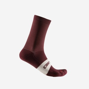 Castelli ESPRESSO 15 Sokken Heren Diepbordeaux | WGH295064