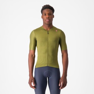 Castelli ESPRESSO Jersey Heren Olijfgroen Lichtgroen | LMH826940