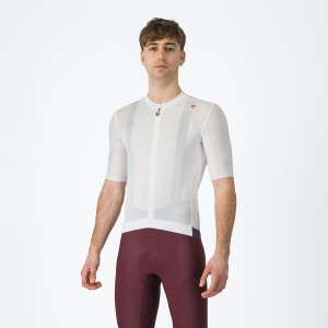 Castelli ESPRESSO Jersey Heren Wit Donkergrijs | URZ190856