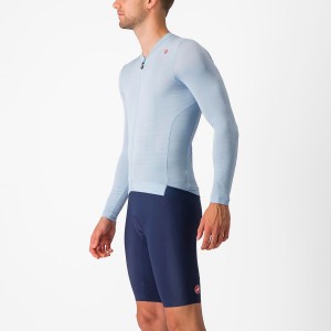 Castelli ESPRESSO LS Jersey Heren Blauw Blauw | NZO176549