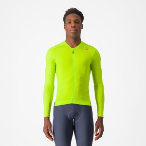 Castelli ESPRESSO LS Jersey Heren Lichtgroen Diepgroen | WZF495160