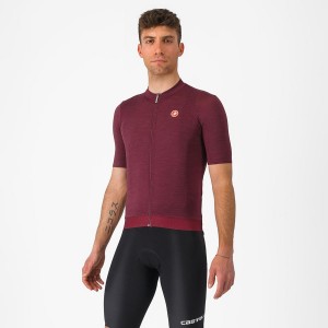 Castelli ESSENZA Jersey Heren Bordeaux | OGQ807946