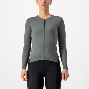 Castelli FLY LS W Jersey Dames Grijs | RIA240196