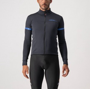 Castelli FONDO 2 FZ Jersey Heren Zwart Blauw | LPR348761