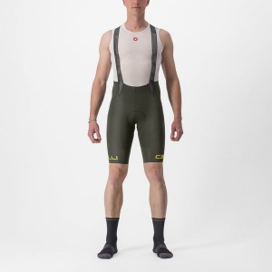 Castelli FREE AERO RC CLASSIC Korte Broek Met Slabbetje Heren Diepgroen | YMK391726