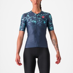 Castelli FREE SPEED 2 W RACE TOP Pakken Dames Blauw Lichtturquoise | HVZ365482