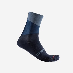 Castelli ORIZZONTE 15 Sokken Heren Lichtgrijs Blauw Blauw | VYI742536