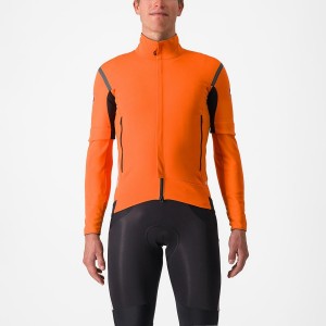 Castelli PERFETTO RoS 2 CONVERTIBLE Jassen Heren Rood Oranje Donkergrijs | YFQ093874