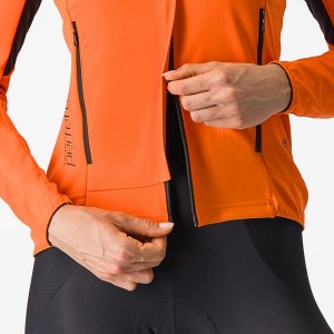 Castelli PERFETTO RoS 2 W Jassen Dames Rood Oranje Zwart | MEY146389