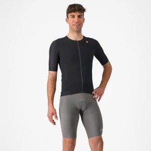 Castelli PREMIO Korte Broek Met Slabbetje Heren Grijs | ZKR431852