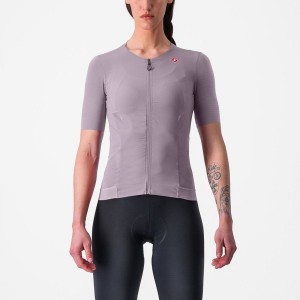 Castelli PREMIO W Jersey Dames Paars Wit | VPM540913