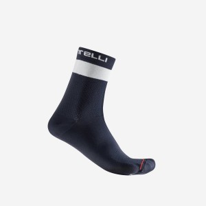 Castelli PROLOGO LITE 15 Sokken Heren Blauw Wit | GSF523491