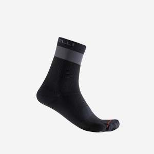 Castelli PROLOGO LITE 15 Sokken Heren Zwart Donkergrijs | BQN235067