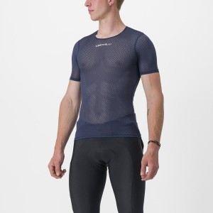 Castelli PRO MESH 2.0 SHORT SLEEVE Basislaag Heren Blauw | TQZ815602