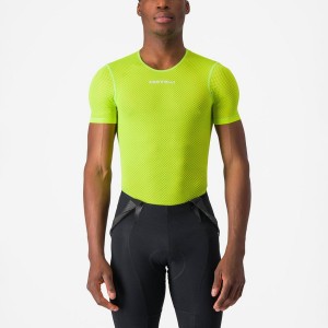 Castelli PRO MESH 2.0 SHORT SLEEVE Basislaag Heren Lichtgroen | RFN921453