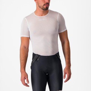 Castelli PRO MESH 2.0 SHORT SLEEVE Basislaag Heren Wit | SKX603715