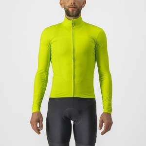 Castelli PRO THERMAL MID LS Jersey Heren Lichtgroen | YQH170649