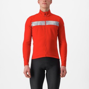 Castelli RADDOPPIA 3 Jassen Heren Rood Zilver | QXP256371