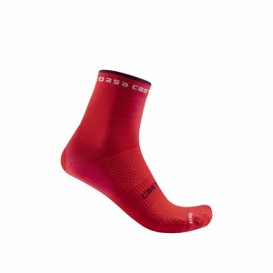 Castelli ROSSO CORSA W 11 Sokken Dames Rood | HJV120679