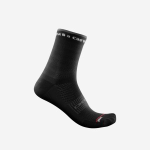 Castelli ROSSO CORSA W 11 Sokken Dames Zwart | TZK261409