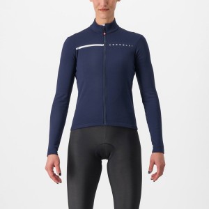 Castelli SINERGIA 2 FZ Jersey Dames Blauw Zilver | RCY437961