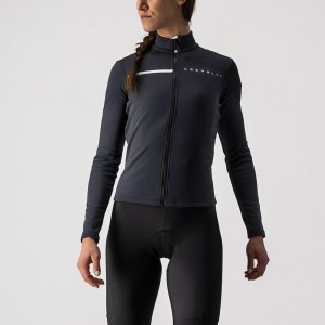 Castelli SINERGIA 2 FZ Jersey Dames Zwart Wit | INP037425