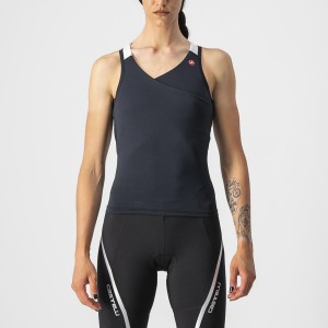 Castelli SOLARIS TOP Jersey Dames Zwart Wit | TFG683249