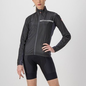 Castelli SQUADRA STRETCH W Bescherming Dames Zwart Donkergrijs | AST258914