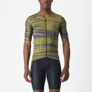 Castelli UNLIMITED PRO Jersey Heren Olijfgroen | YDM548361