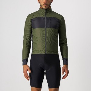 Castelli UNLIMITED PUFFY Jassen Heren Lichtgroen Donkergrijs | RBH382194