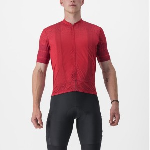 Castelli UNLIMITED TERRA Jersey Heren Donkerrood | JXD815730