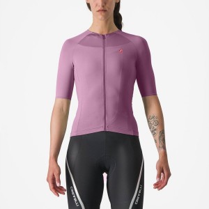 Castelli VELOCISSIMA 2 Jersey Dames Dieppaars Zwart | QSW810592