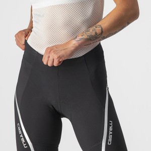 Castelli VELOCISSIMA 3 Korte Broek Dames Zwart Zilver | BOK497683