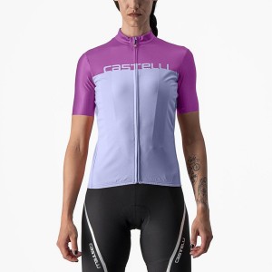 Castelli VELOCISSIMA Jersey Dames Paars Wit | ZFE471209