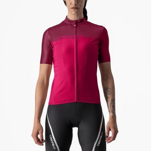 Castelli VELOCISSIMA Jersey Dames Rood Bordeaux | UQX716502