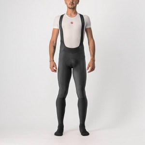 Castelli VELOCISSIMO 5 Panty Met Slabbetje Heren Zwart Zilver | ZQP458620