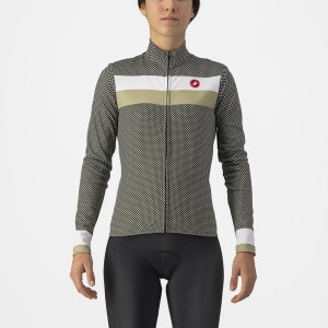 Castelli VOLARE LS Jersey Dames Groen Wit Groen | CGX261478