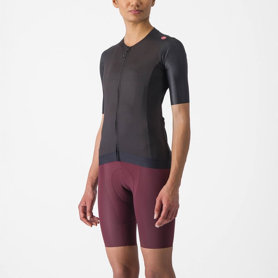 Castelli AERO PRO 7.0 W Jersey Dames Zwart | YHQ036891